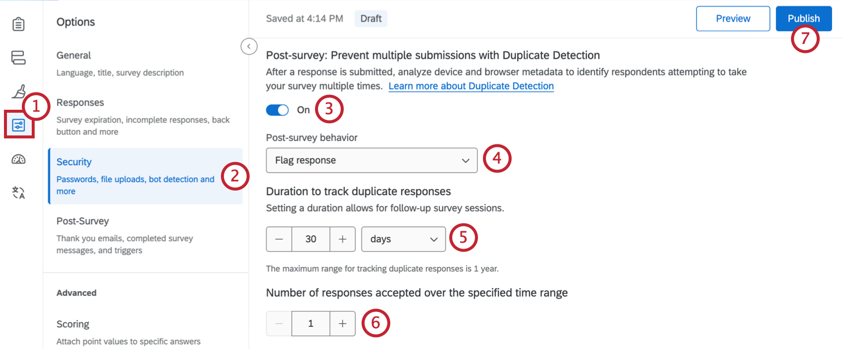steps to enable duplicate detection