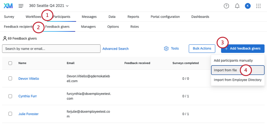 clicking import from file