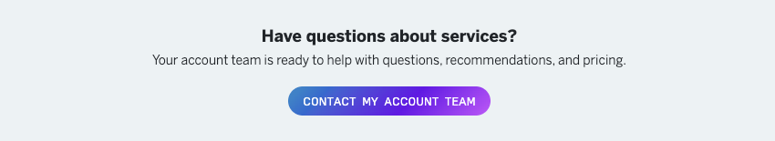button to contact account team