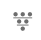 Drill Down Icon looks like an upside down triangle composed of dots