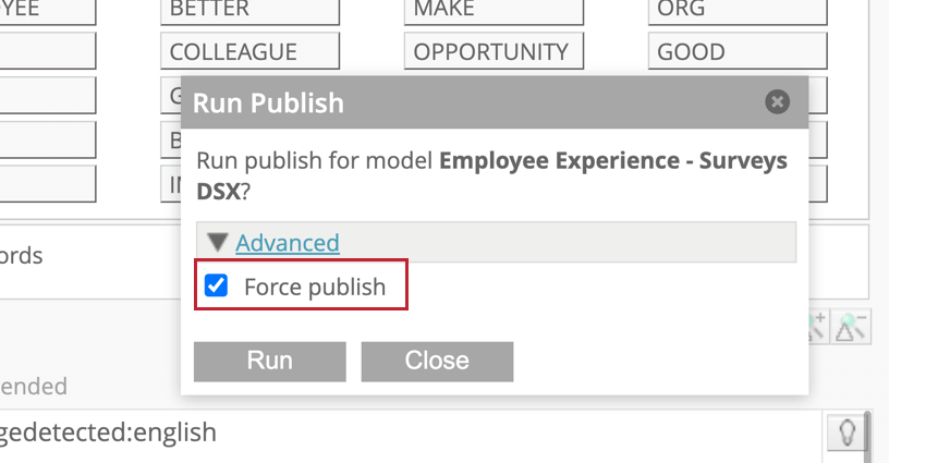 Force publish for category models