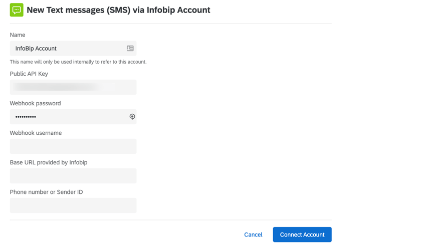 adding an infobip account