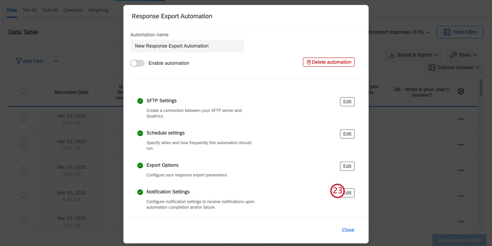 Click Edit to the right of Notification Settings
