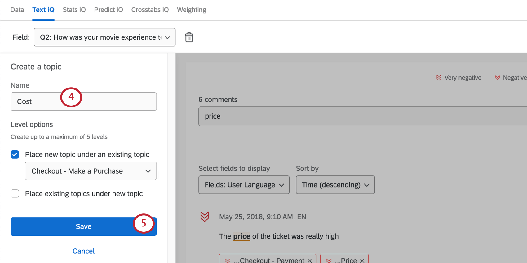 Add topic window