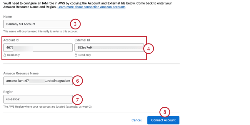 connecting an aws account