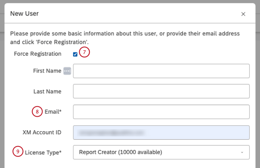 user details