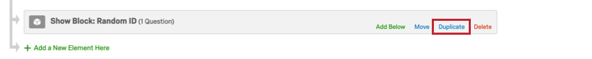Delete option on right of an element