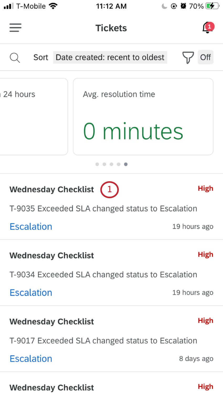 Image of ticketing in xm app, selecting a ticket of choice