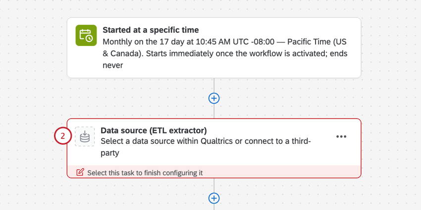 adding an extractor task to the etl workflow