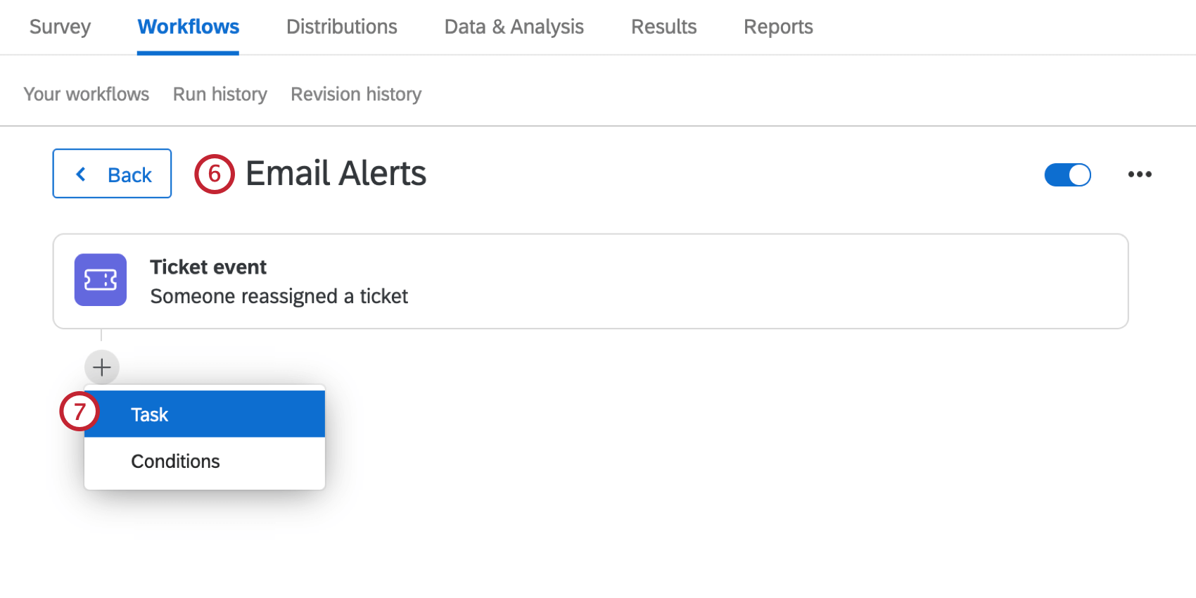 creating an email workflow