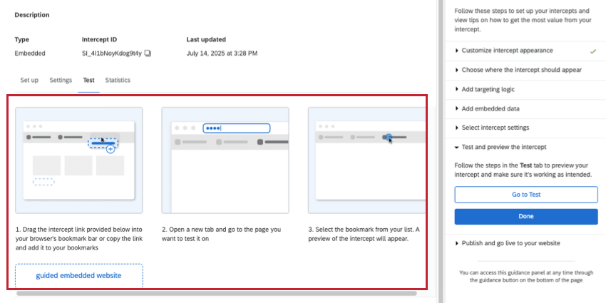bookmarklet steps highlighted. in the product itself, there are helpful screenshots, too