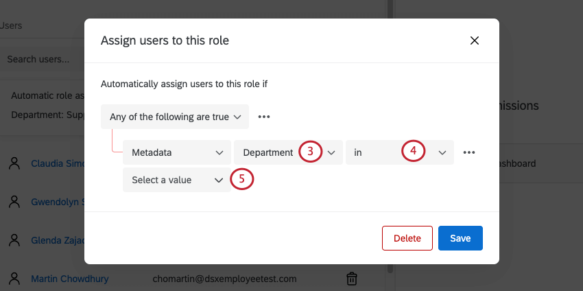 Window where you add role assignment conditions