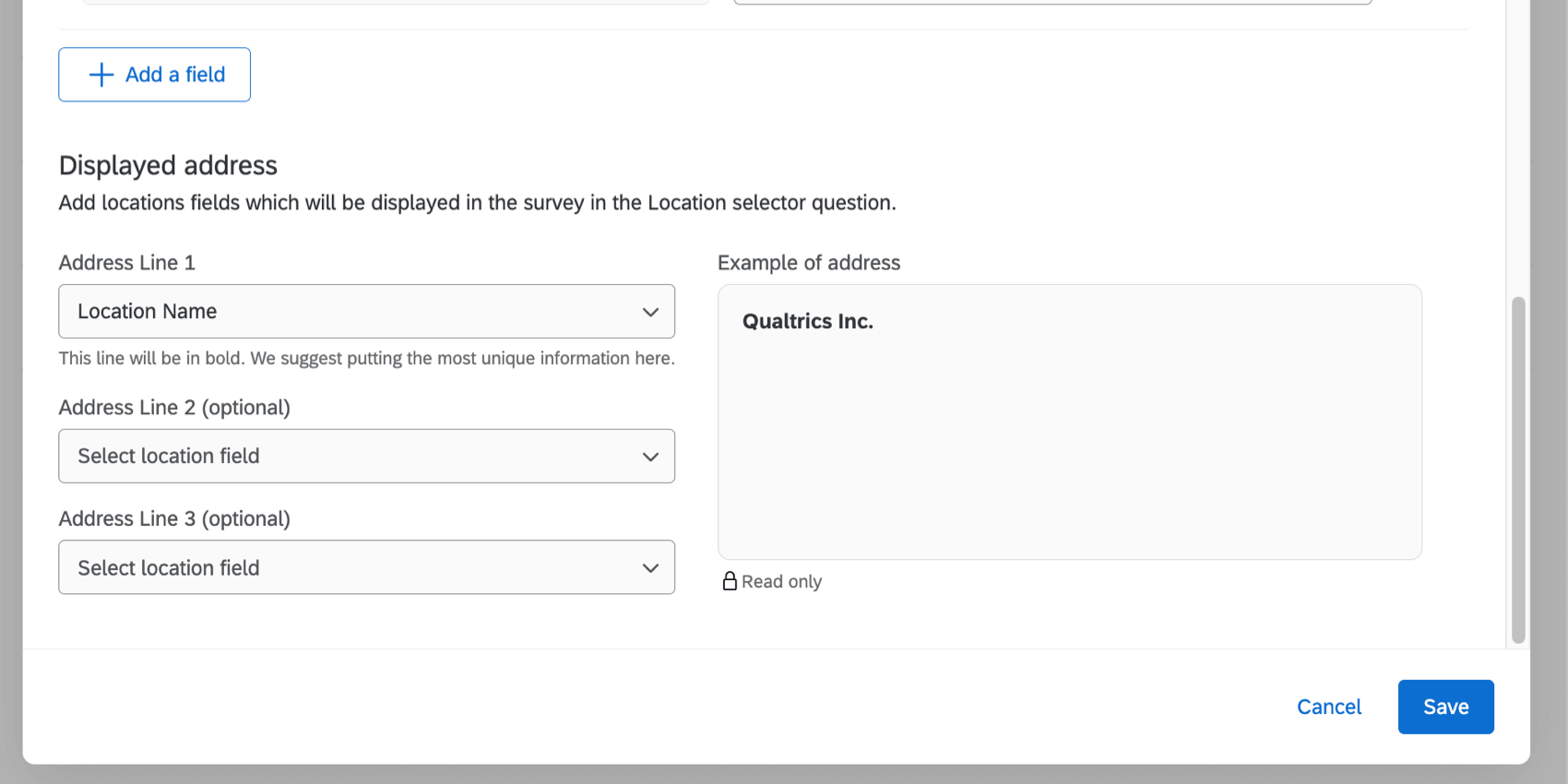final configurations for location directory