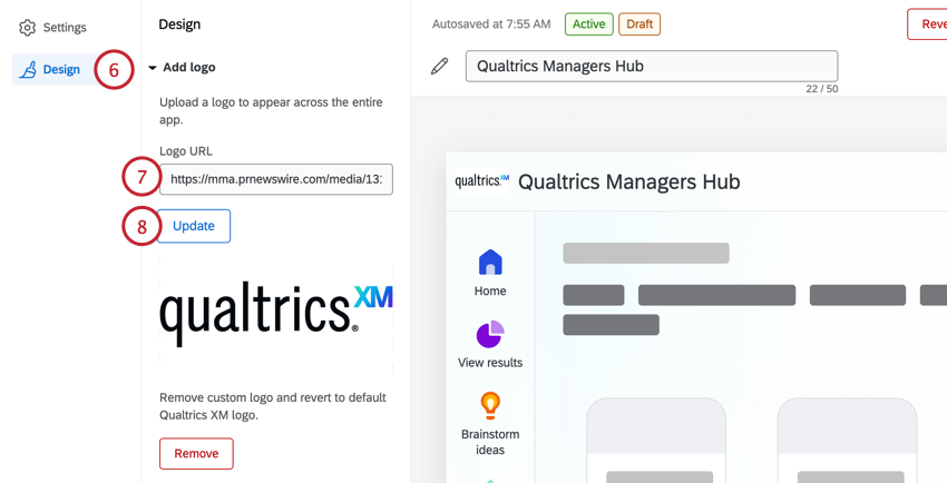 customizing the manager assist logo