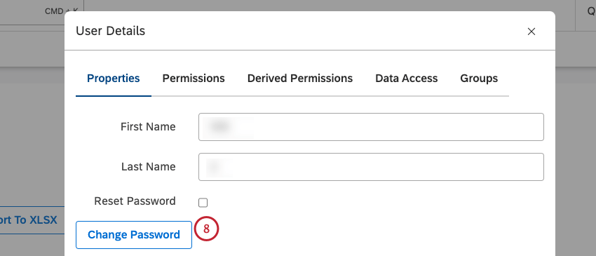 Change password