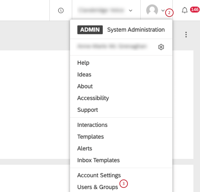 Click the Profile icon. Select Users & Groups.