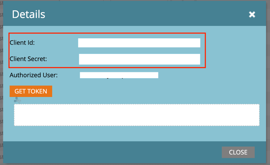 the client id and client secret fields in marketo