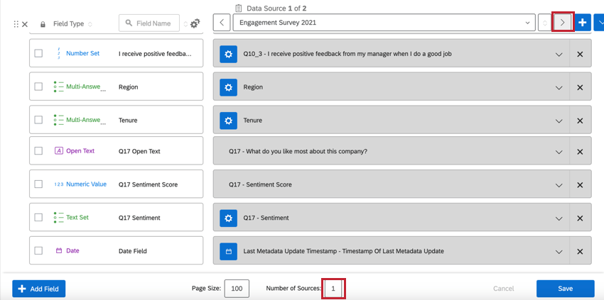 navigating between multiple dashboard sources
