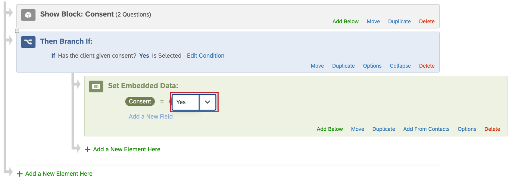 Showcase of where to insert Piped Text into your embedded data