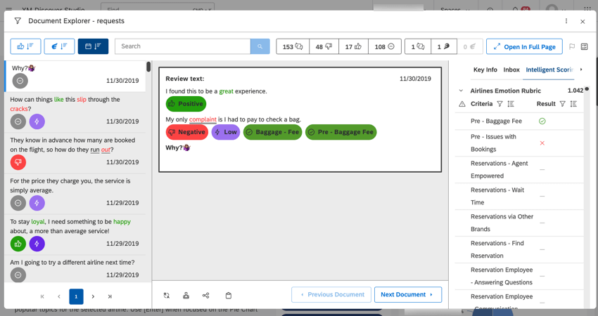 Click Open Preview to open Document Explorer and view interactions in preview mode.