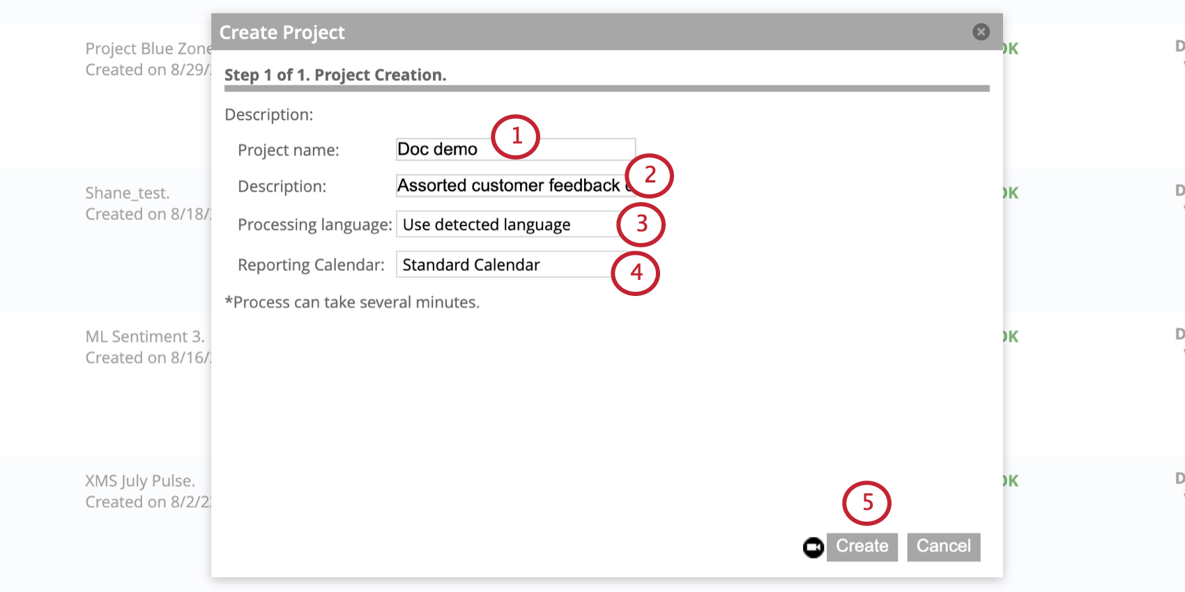 configuring a new project