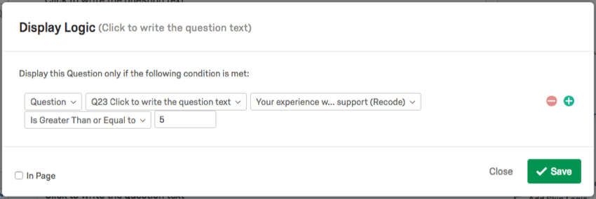 Your experience (recode) is greater than or equal to 5