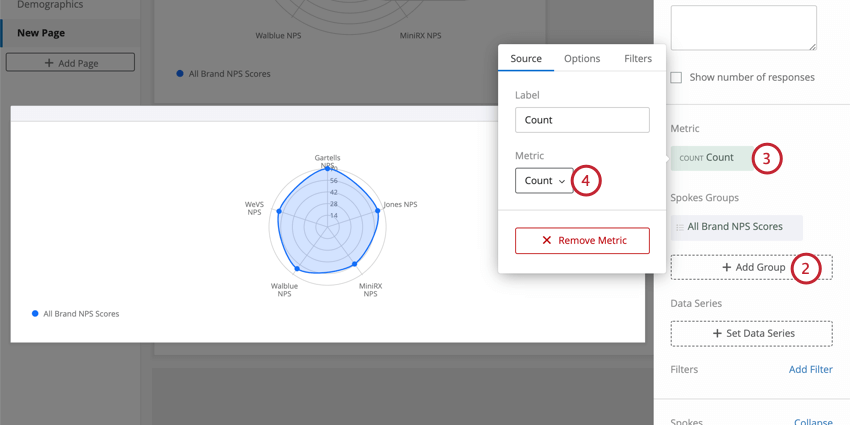 changing the count metric to top/bottom box