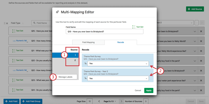 Recode mapper open