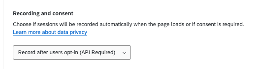 image of recording and consent settings