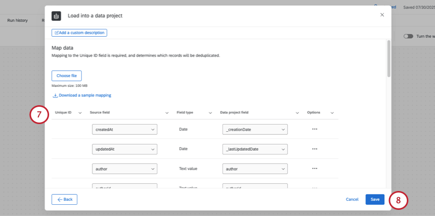 mapping fields from social into Qualtrics