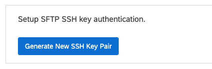 button that says generate new SSH key pair