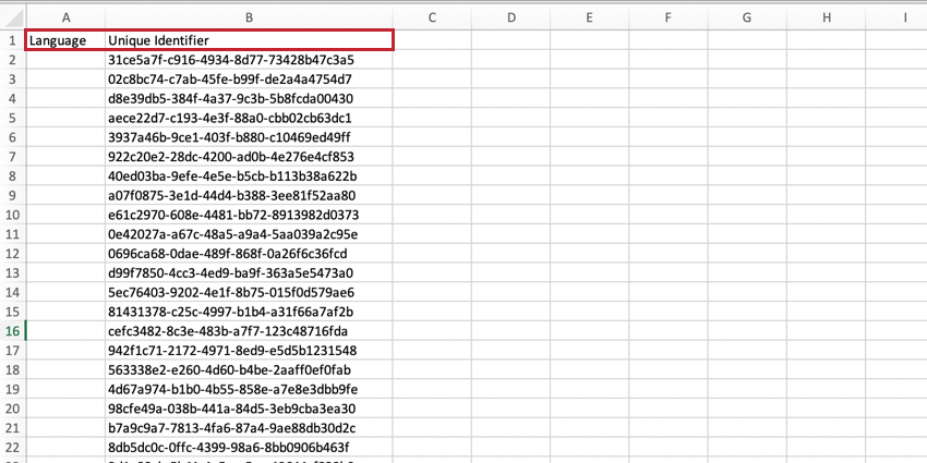the error report file. the metadata field we used for the unique id update was blank