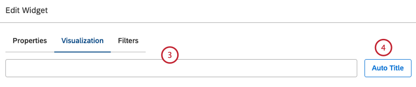 Enter a custom report title into the box. Alternatively, click Auto Title to keep the automatically generated report title.