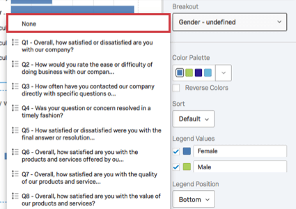 Breakout Dropdown with None highlighted