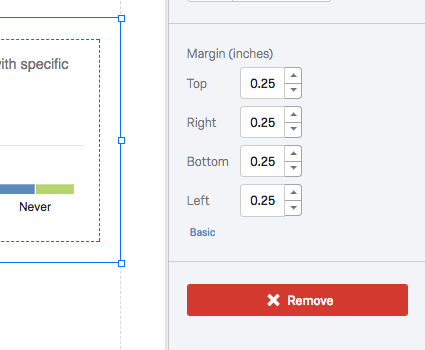 Remove button at bottom of visualization editing pane