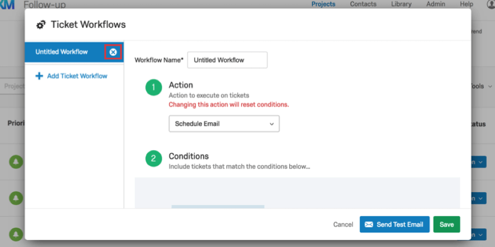 Deleting workflows